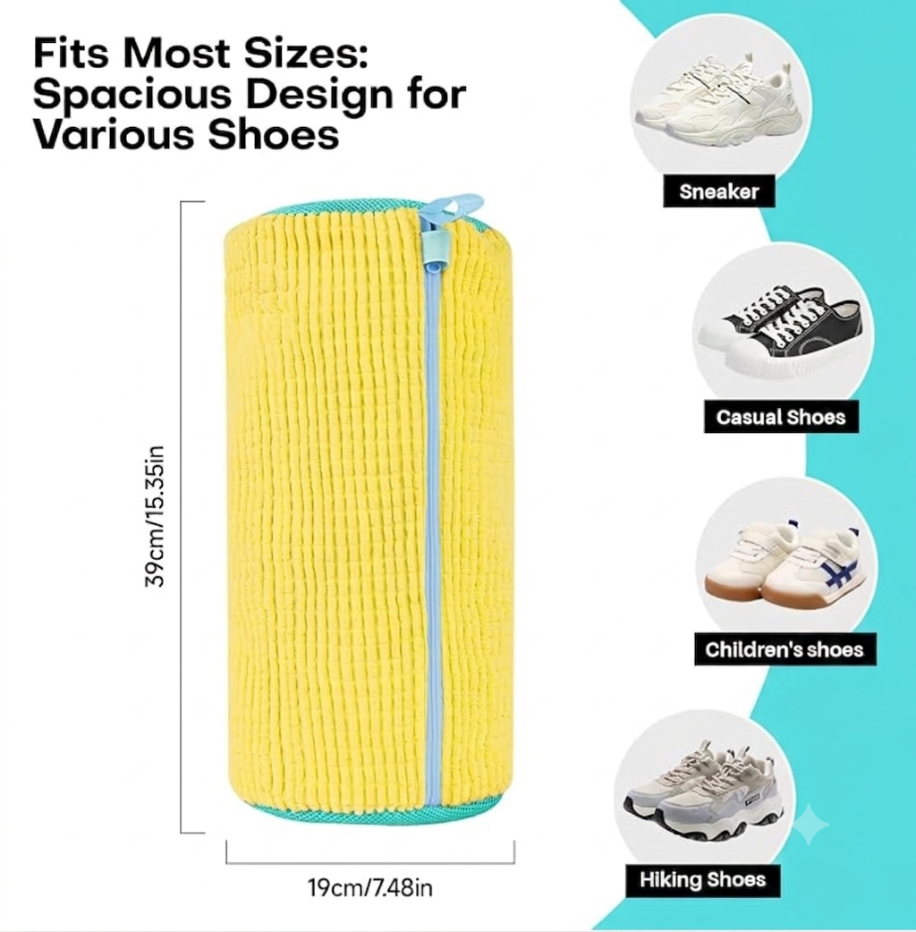 FreshKick Bolsa Lavadora de Zapatos